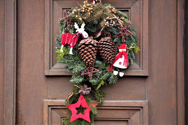 Hang A Wreath On The Door For A Touch Of Nature