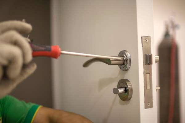 Use A Screwdriver for Unlock a Bedroom Door
