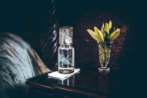 Glass Shelving Nightstand