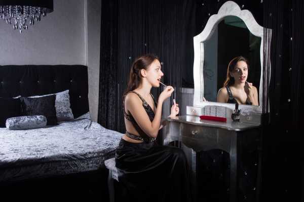 Storage for Bedroom Makeup Vanity With Lights