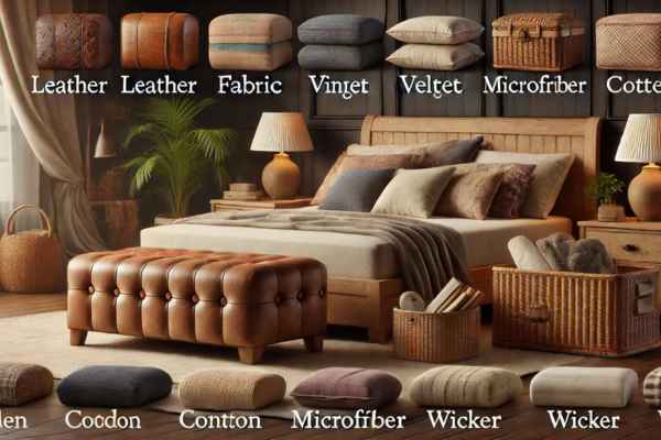 Best Materials for Bedroom Bench Ottomans