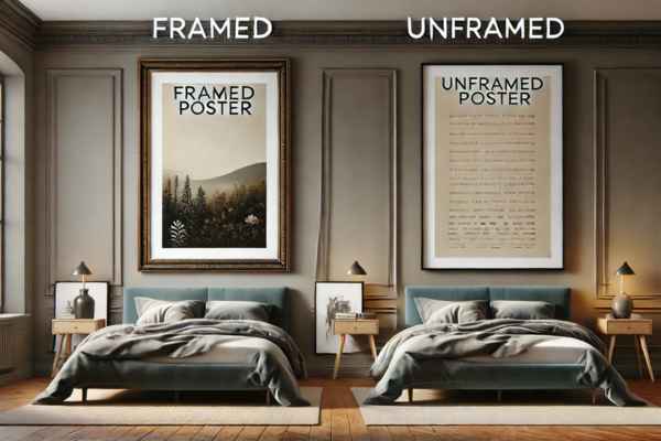 Framing Vs. Unframed Posters