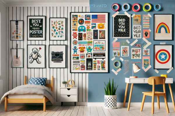 Framing vs. Unframed Posters For Kids