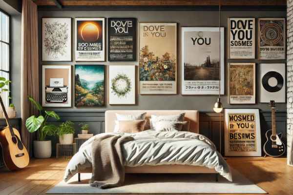 How to Match Posters with Bedroom Decor