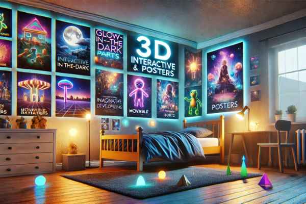 Interactive And 3D Posters Kids Bedroom Posters