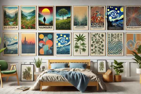 Popular Themes and Designs in Bedroom Posters