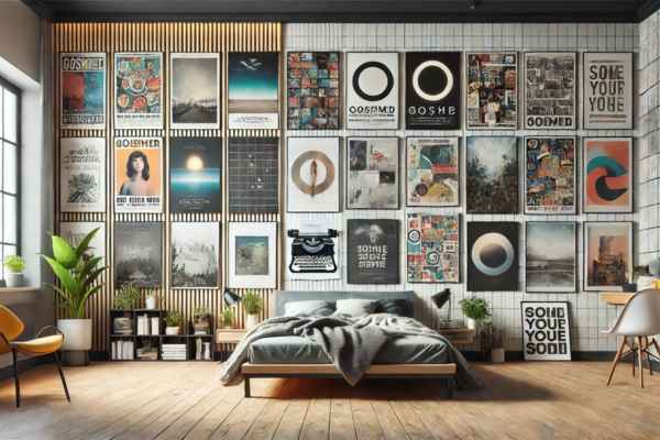 Poster Placement: Creative Ways to Arrange Posters in Your Bedroom