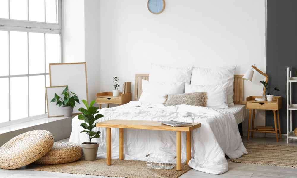 Wooden Storage Bench For Bedroom