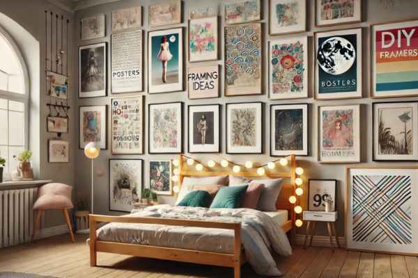 DIY Framing Ideas for Bedroom Posters