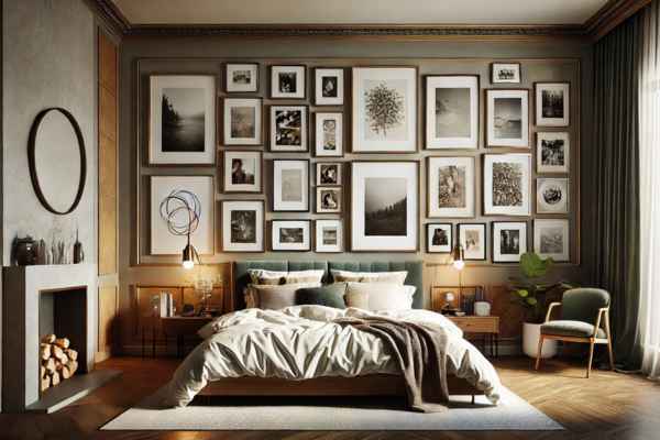 Ideas for Creating a Master Bedroom Gallery Wall