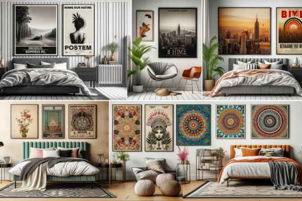 Incorporating Posters into Different Bedroom Styles