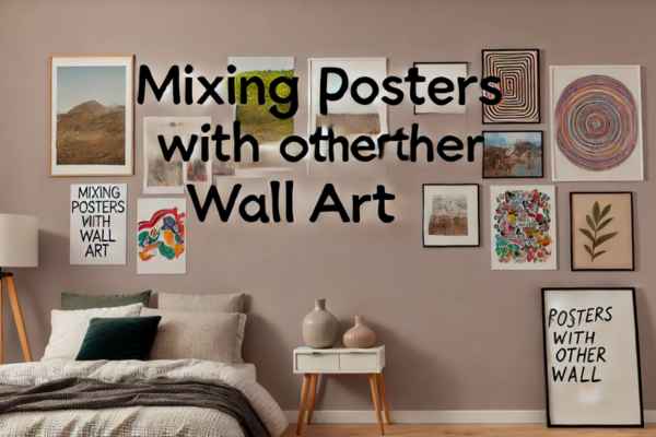 Mixing Posters with Other Wall Art