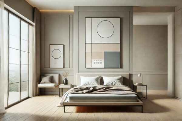 Posters as a Focal Point in Minimalist Bedroom Design