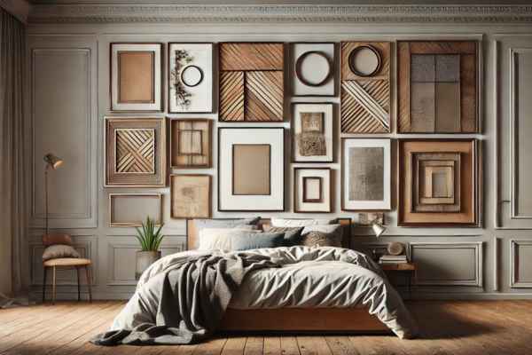 Using Picture Frames to Add Texture and Dimension to Your Bedroom