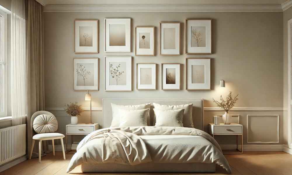 Wall Frame Design For Bedroom Simple