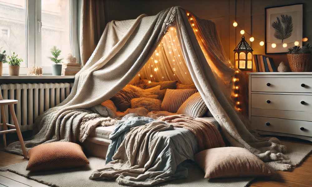 Bedroom How To Make A Blanket Fort