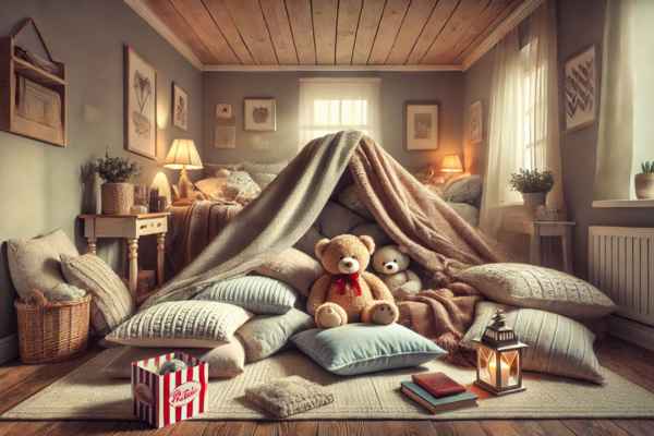 Creating Cozy Interiors Make A Blanket Fort In A Small Bedroom