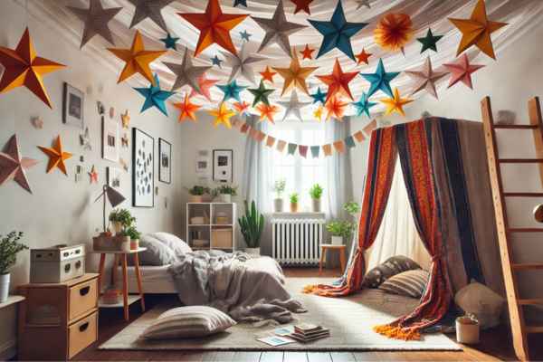 Personalizing Your Fort: Fun Decorations Make A Blanket Fort In A Small Bedroom