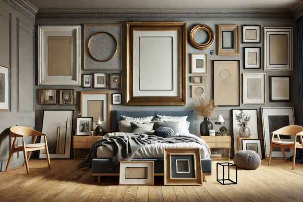 Selecting the Perfect Size and Shape for Bedroom Wall Frames