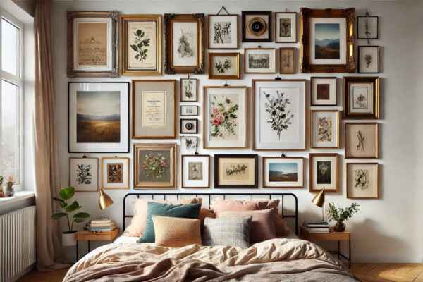 Wall Frame Design for Bedrooms on a Budget