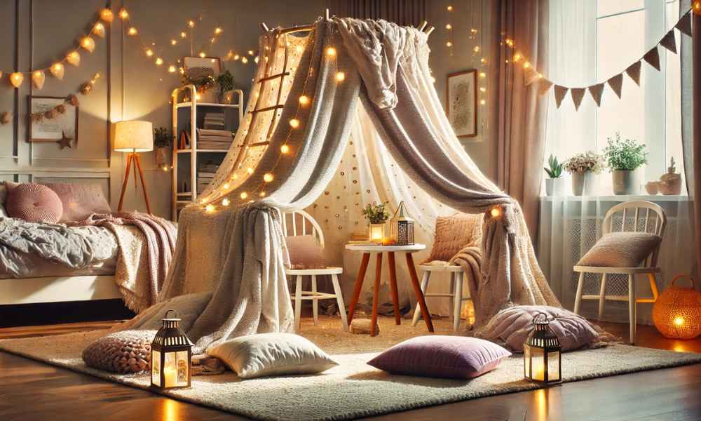 How To Make A Blanket Fort In Your Bedroom