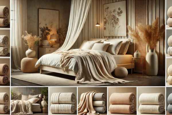 Materials in Bedroom Blanket Sets