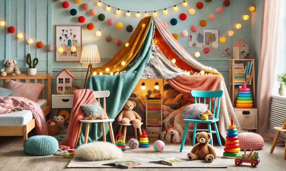 Bedroom Blanket Fort Ideas For Kids