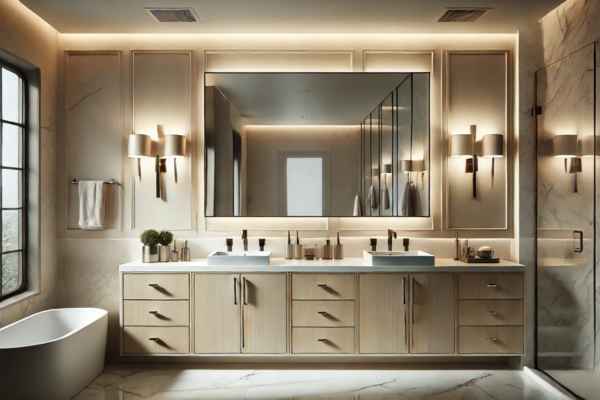 Bathroom Vanity Lights: Sconce Height for the Best Reflection