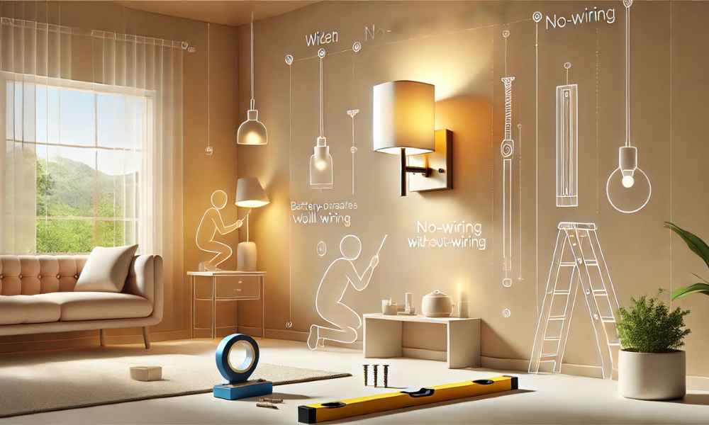 How To Install Wall Sconces Without Wiring