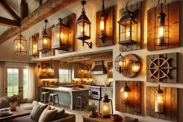 Rustic and Farmhouse-Inspired Sconces for a Cozy Atmosphere